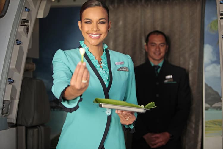 Willkommen bei Air Tahiti Nui nach Tahiti