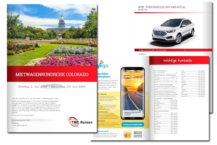 TMC Reisen Roadbook inklusive